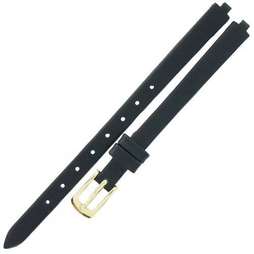 TIMEX P19381  - Czarny - Skórzany pasek do zegarka TIMEX T19381