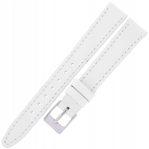 MINET Glamour MSOUI14 - 14mm - KREMOWY - Skórzany pasek do zegarka