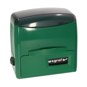 WAGRAF b4s - 59x25mm - Zielony - Pieczątka samotuszująca