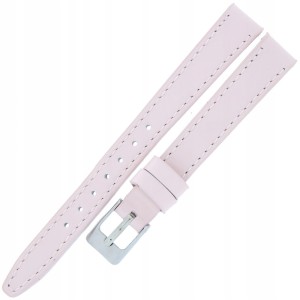 MINET Glamour MSOUP12 - 12mm - JASNY RÓŻ - Skórzany pasek do zegarka