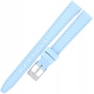 MINET Glamour MSOUJ12 - 12mm - NIEBIESKI - Skórzany pasek do zegarka