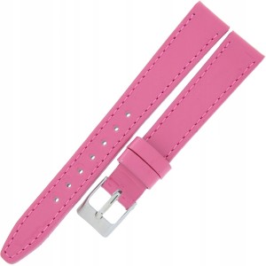 MINET Glamour MSOUX14 - 14mm - CIEMNY RÓŻ - Skórzany pasek do zegarka