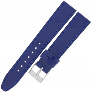 MINET Glamour MSOUL18 - 18mm - GRANATOWY - Skórzany pasek do zegarka