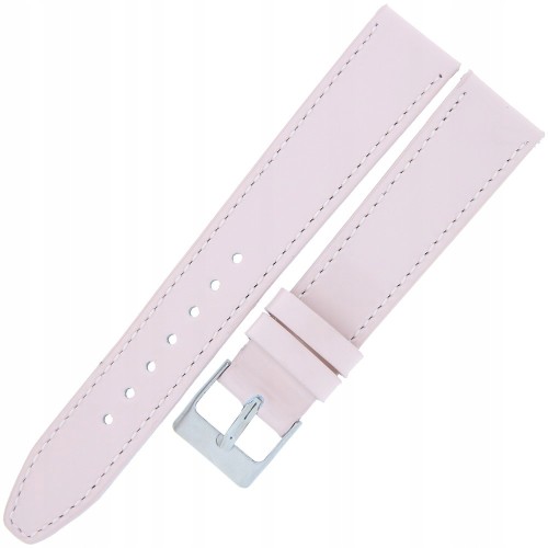 MINET Glamour MSOUP18 - 18mm - JASNY RÓŻ - Skórzany pasek do zegarka