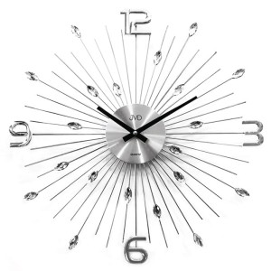 JVD HT104 - 49cm - Zegar ścienny - Srebrny
