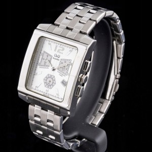 Q&Q Superior W642-201 - POWYSTAWOWY - Elegancki męski zegarek naręczny