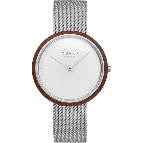 OBAKU V245GXCIMC - Trae Steel - Męski - Zegarek na bransolecie mesh