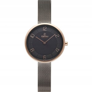 OBAKU V195LXVJMJ - Vand Granite - Damski - Zegarek na bransolecie mesh