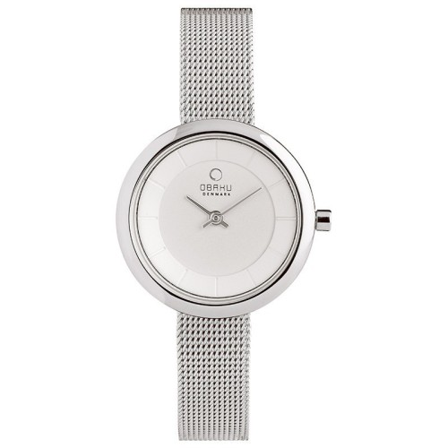 OBAKU V146LCIMC - Stille Steel - Damski - Zegarek na bransolecie mesh