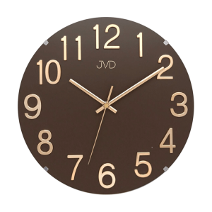 JVD HT98.2 - 30cm - Zegar ścienny - Brązowy