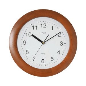 JVD NS7017.3 - 28,5cm - Zegar ścienny - Średni brąz