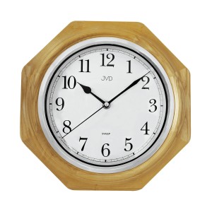 JVD NS71.1 - 28x28cm - Zegar ścienny - Drewno