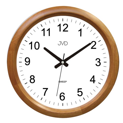 JVD NS8017.3 - 34cm - Zegar ścienny - Drewno