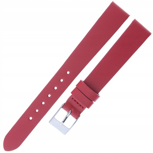 MINET Simple MSSUR14 - 14mm - CZERWONY - Skórzany pasek do zegarka