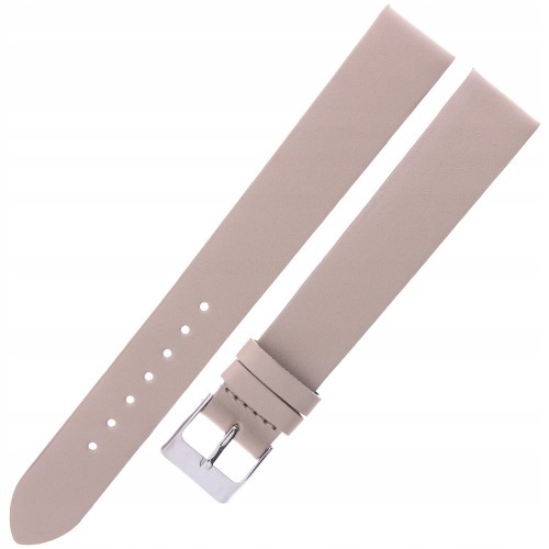 MINET Simple XXL MSSXC18 - 18mm - BEŻOWY - Skórzany pasek do zegarka