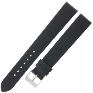 MINET Simple XXL MSSXB18 - 18mm - Czarny - Skórzany pasek do zegarka