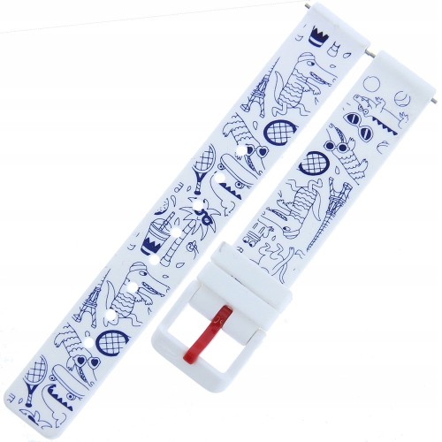 LACOSTE 609302904 - 14mm - BIAŁY - Pasek do zegarka LACOSTE Kids 2030007