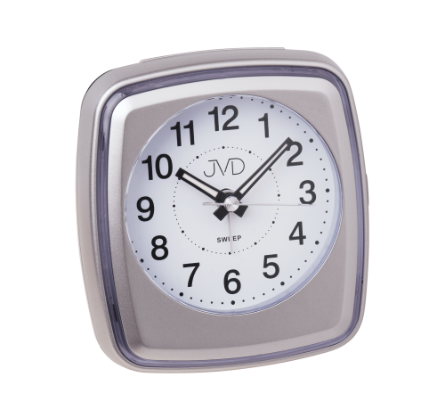 JVD SRP312.3 - 9x10cm - SREBRNY - Budzik wskazówkowy