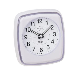 JVD SRP313.1 - 8,3x9,5cm - BIAŁY - Budzik wskazówkowy