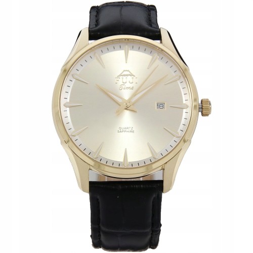 FUJI Time M7123QG - Elegant - Męski - Zegarek na pasku skórzanym