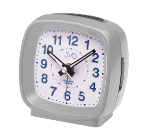 JVD SRP817.7 - 7,5x7,5cm - SREBRNY - Budzik wskazówkowy