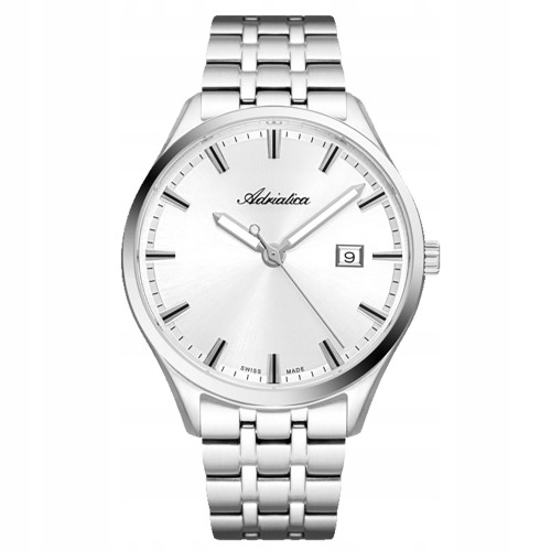 ADRIATICA A8330.5113Q - Classic Sapphire - Męski - Zegarek na bransolecie
