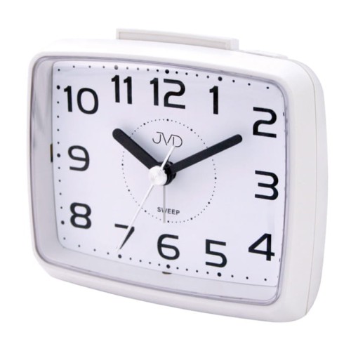 JVD SRP879.1 - 9,8x8,5cm - BIAŁY / Biały - Budzik wskazówkowy