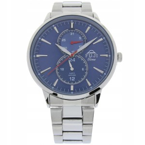 FUJI Time M7108QS - BLUE - Męski - Zegarek kwarcowy na bransolecie
