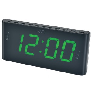 JVD SB1000.3 - 20x9,2cm - CZARNY / Zielony - Budzik elektroniczny z radiem FM