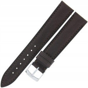 MORELLATO Levy - CIEMNY BRĄZ - 18mm - Skórzany pasek do zegarka