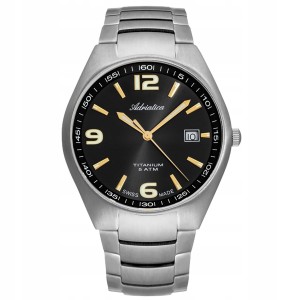 ADRIATICA A1069.41G6Q - Titanium - Męski - Zegarek na bransolecie