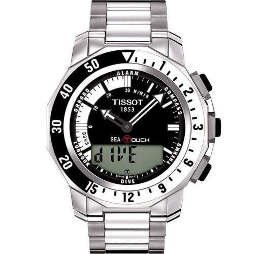 TISSOT T026.420.11.051.00 - Sea-Touch - Męski - Zegarek na bransolecie - POWYSTAWOWY