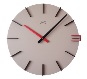 JVD HC44.3 - 40cm - SZAROBEŻOWY - Zegar ścienny