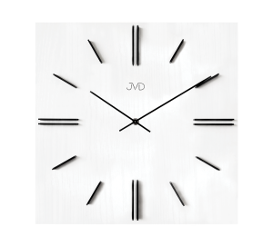JVD HC45.3 - 40x40cm - BIAŁY (imitacja drewna) - Zegar ścienny