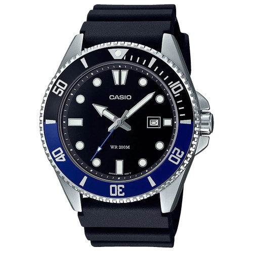 CASIO MDV-107-1A2VEF - Classic Diver - Męski - Zegarek pasku gumowym