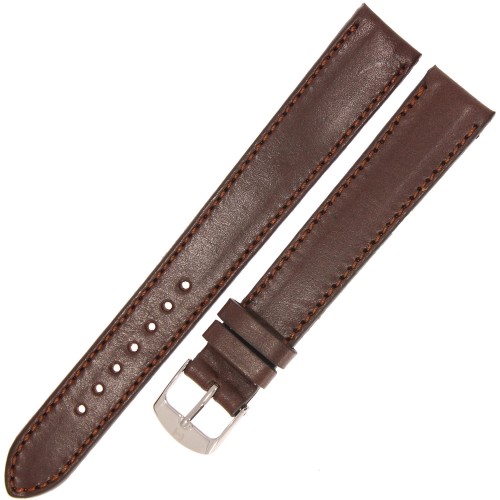 HORIDO 9201SL - CIEMNY BRĄZ - 18mm - Skórzany pasek do zegarka