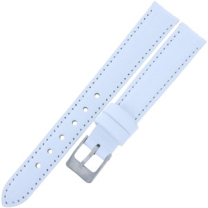 MINET Basic MSBUW14 - 14mm - BIAŁY - Skórzany pasek do zegarka