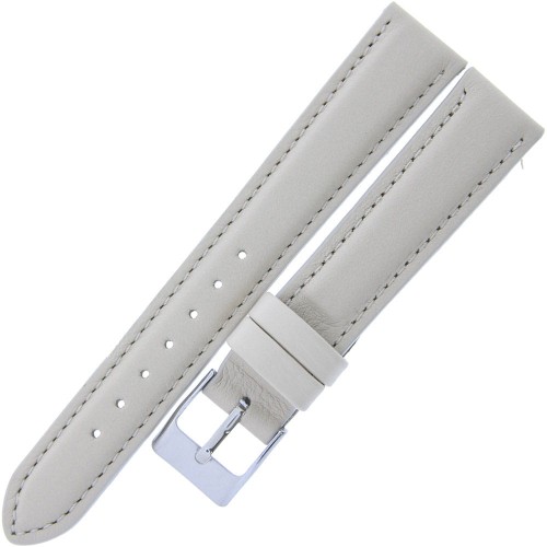 MINET Basic MSBUI16 - 16mm - KREMOWY - Skórzany pasek do zegarka