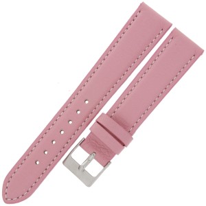 MINET Basic MSBUP18 - 18mm - RÓŻOWY - Skórzany pasek do zegarka