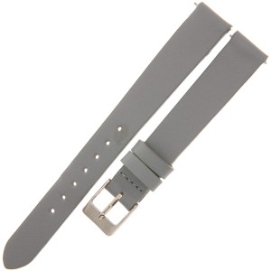 MINET Simple MSSEA14 - 14mm - SZARY - Skórzany pasek do zegarka