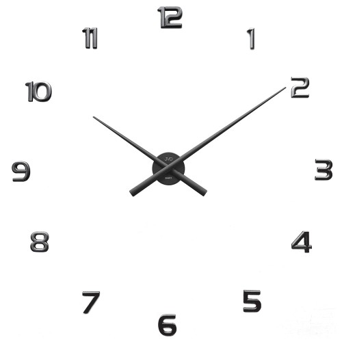 JVD HT465.1 - ~90cm - Zegar naklejany - Czarny