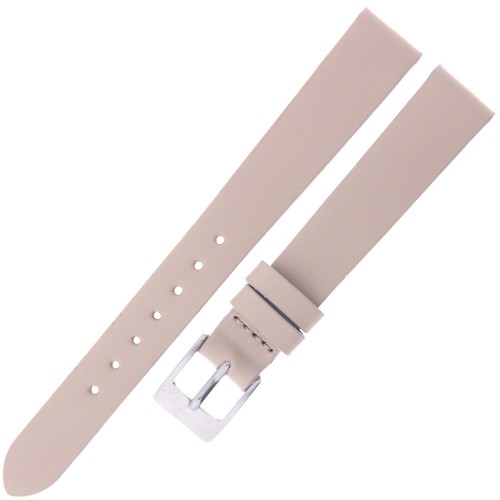 MINET Simple MSSUC12 - 12mm - BEŻOWY - Skórzany pasek do zegarka