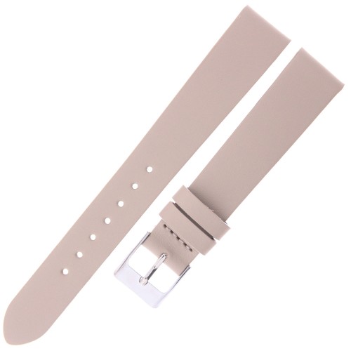 MINET Simple MSSUC16 - 16mm - BEŻOWY - Skórzany pasek do zegarka