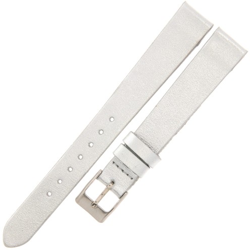 MINET Simple MSSUW12 - 12mm - BIAŁY - Skórzany pasek do zegarka