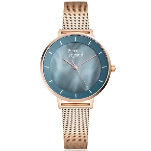 PIERRE RICAUD P22056.911BQ - Damski - Zegarek na bransolecie + Bransoletka PR106.9 