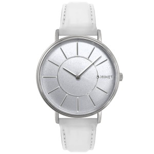 MINET MWL5032 - Broadway Sailor White - Damski - Zegarek na pasku skórzanym