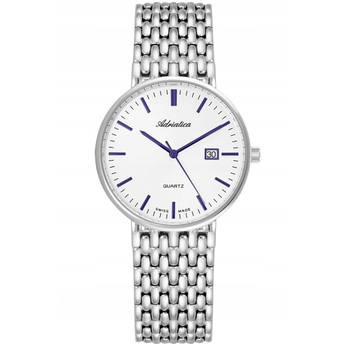 ADRIATICA A1270.51B3Q - Classic Sapphire - Męski - Zegarek na bransolecie