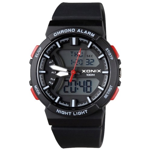 XONIX VO-007 - Czarny - Dziecięcy - Zegarek na pasku