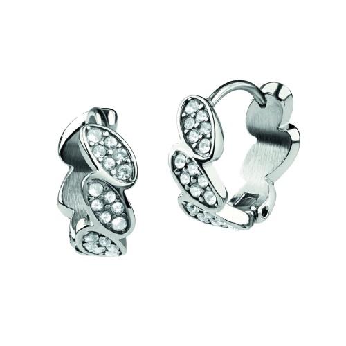 GUESS JUBE01334JWRH - Re-leaf - Damskie - Kolczyki ze stali nierdzewnej