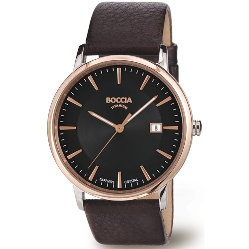 BOCCIA Titanium 3557-05 - Męski - Zegarek na pasku